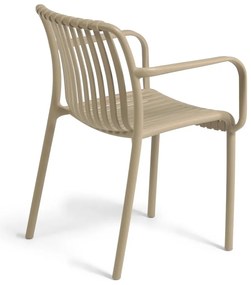 Béžová záhradná stolička Kave Home Isabellini
