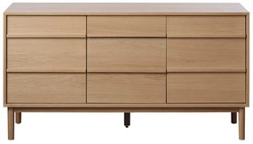 Dizajnová komoda Zayleigh 140 cm vzor dub