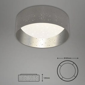 Briloner 3482014 - LED Stropné svietidlo STARRY LED/12W/230V šedá/strieborná