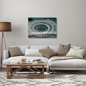 Sklenený obraz fontány (70x50 cm)