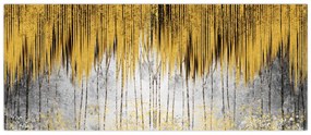 Obraz - Zlaté čiary (120x50 cm)