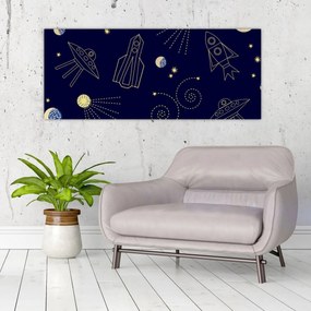 Obraz - Vesmír (120x50 cm)
