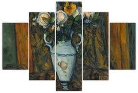 Obraz - Paul Cézanne, Vase of Flowers, reprodukcia (150x105 cm)