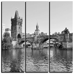 Obraz na plátne - Karlov most v Prahe - štvorec 3259QB (75x75 cm)