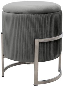 Taburet PURTO sivý