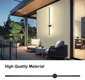 Brilagi - LED vonkajšie nástenné svietidlo AURA LED/20W/230V 4000K IP54 čierna