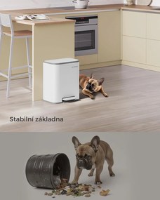 Odpadkový koš NARDE 20 L bílý