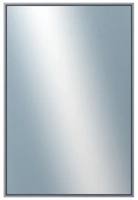 DANTIK - Zrkadlo v rámu, rozmer s rámom 40x60 cm z lišty Hliník platina (7002019)