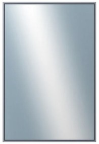 DANTIK - Zrkadlo v rámu, rozmer s rámom 40x60 cm z lišty Hliník platina (7002019)