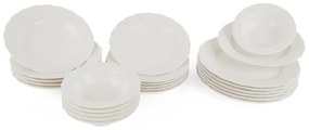 Jedálenská súprava 24 ks biela/porcelán