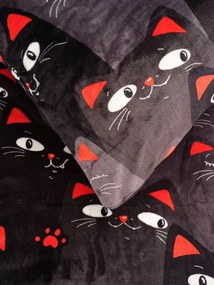 Obliečka na vankúš mikroplyš 70 × 90 cm – Cats 02