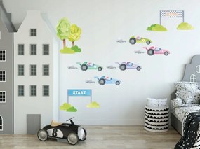 Kvalitná nálepka na stenu pre chlapcov do detskei izby formuly 60 x 120 cm