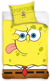 TipTrade Bavlnené obliečky 140x200 + 70x90 cm - Sponge Bob Emoji