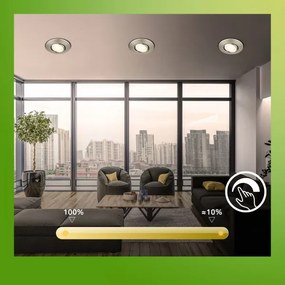 Briloner 7587032-SADA 3xLED kúpeľňové podhľadové svietidlo KLIRA 1xLED/4,9W/230V IP23 chróm