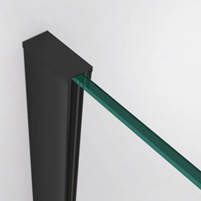 BPS-koupelny Štvorcový sprchovací kút ZES KZ01D BL 100x100 čierny/transparent - bez vaničky