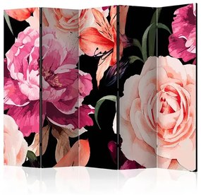 Paraván - Roses of Love II [Room Dividers] Veľkosť: 225x172, Verzia: Akustický