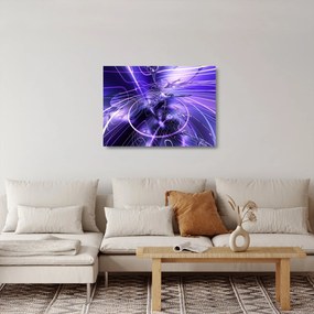 Sklenený obraz technické abstrakcie (70x50 cm)