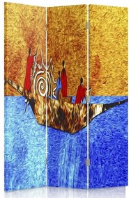 Gario Paraván Výlet loďou Rozmery: 110 x 170 cm, Prevedenie: Klasický paraván