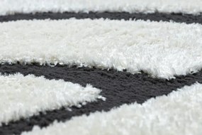 Dywany Łuszczów, Kusový koberec Mode 8631 geometric cream/black, 160x220, čiernobiela, kancelária