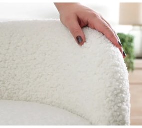 Taburet MIKI, priemer 46 cm, biela