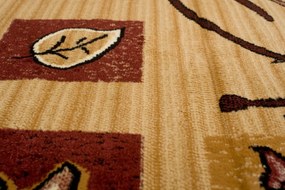 TA Koberec 7157B SVETLO BÉŽOVÝ ATLAS PP Rozmer: 60x100 cm