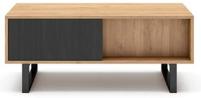 Konferenčný stolík v dekore duba v prírodnej farbe 55x110 cm Madona - Marckeric