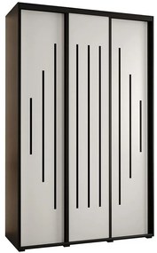 Skriňa 45 Canaris 12 160 čierna/biela/čierna