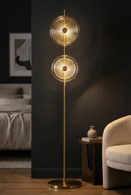 Stojacia lampa Venice 168 cm zlatá