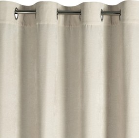 ZÁVES NA KRÚŽKOCH VANI 140X250 CM SVETLOBÉŽOVÁ