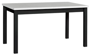 Rozkladací stôl Diesel 90 x 160/200 IV, Morenie: biela - L, Farby nožičiek: čierna