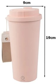 Termohrnček s funkciou napeňovača a viečkom, 350 ml