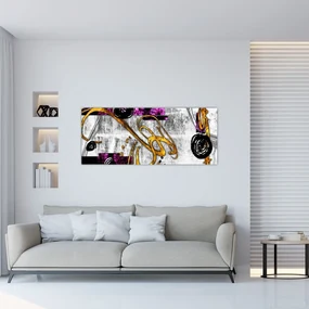 Obraz abstrakcie (120x50 cm)