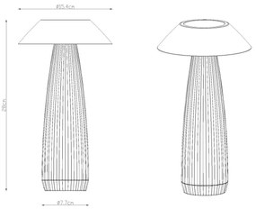 Globo 21021W - LED Stm. nab. dot. stolná lampa ILLUMI LED/1W/3,7V 3000K biela