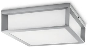 Philips - Vonkajšie stropné svietidlo SKIES 2xE27/14W/230V IP44 šedá