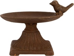Rustikálne hrdzavé krmítko pre vtáčiky - 19*13*13 cm