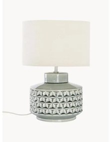 Klasická stolová lampa's ľanovým tienidlom Monica