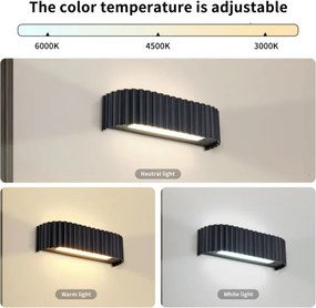 Brilagi - LED nástenné svietidlo FALCON MODERN LED/10W/230V 30 cm 3000/4500/6000K čierna