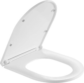 Erga Lily+, závesná WC misa 490x370x365mm, Rimless Tornado 2 + toaletné sedadlo s pomalým zatváraním, biela, ERG-V03-LILY-TO2-WH