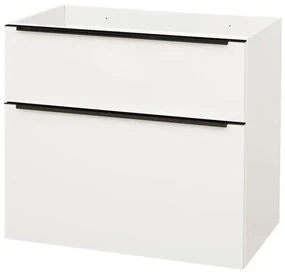 Mereo Mereo, Mailo, kúpeľňová skrinka 81 cm, čierne madlo, MER-CN511SB
