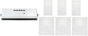 Silvercrest®  Vákuovačka SV 130 A1, biela + Fóliové vrecká, 15 x 25 cm, 150 kusov + Fóliové vrecká, 25 x 30 cm, 75 kusov  (800011375)