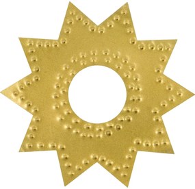 House Doctor Ochranný krúžok na sviečku Antique Brass – set 4 ks