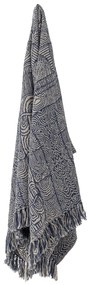 Bloomingville Prehoz z recyklovanej bavlny Bresso Blue 130 x 160 cm