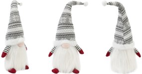 Tutumi Tutumi, vianočný trpaslík 47cm 22623, šedá-červená-biela, CHR-09911