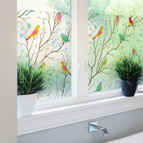 Samolepka na okno 200x40 cm Birds in the Forest - Ambiance