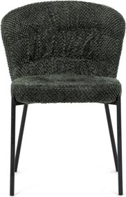Jedálenská stolička bouclé, zelená CT-W1077 GRN2