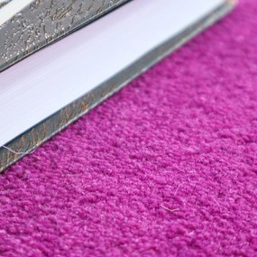 Asra, Ručne všívaný kusový koberec Asra wool lila, 80x150, ružová, obývacia izba