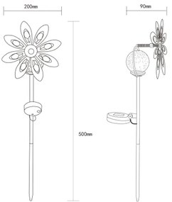 Globo 36576 - LED Solárna dekorácia LED/0,02W/3V IP44