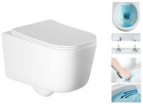 Závěsný WC set MEXEN STELLA 35 cm s prkénkem SLIM DRED bílý