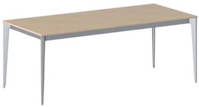Kancelársky stôl PRIMO ACTION, sivostrieborná podnož, 2000 x 900 mm, buk