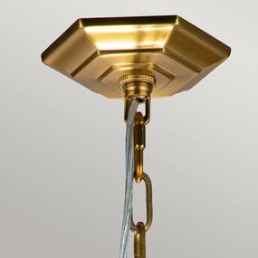 Feiss FE-CORINNE-3P-S-BB - Luster na reťazi CORINNE 3xE14/60W/230V